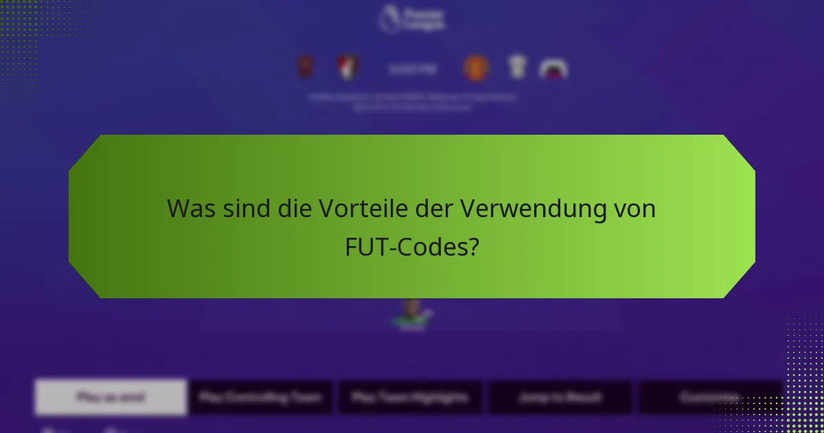 Wie löst man FUT-Codes ein?