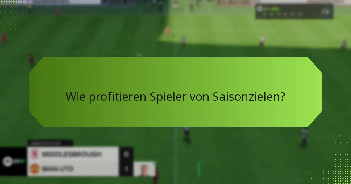 Wie vergleichen sich Saisonziele mit früheren Saisons?